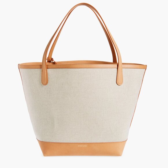 Mansur Gavriel Everyday Soft Canvas & Leather Tote - Picture 1 of 8